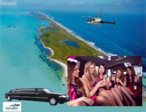 Tours en Helicoptero en Cancun, Despedida de Soltera y de Soltero en Helicóptero con Limosina