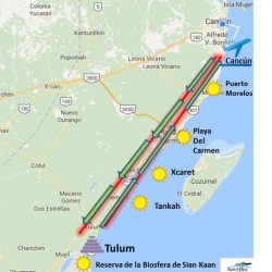 Tours en Helicoptero en Cancun tor en avioneta panoramico sobre riviera maya