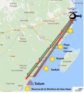 Tours en helicoptero en cancun tou en Riviera Maya helicoptero sobre Riviera Maya y Tulum privado charter tour aereo de lujo