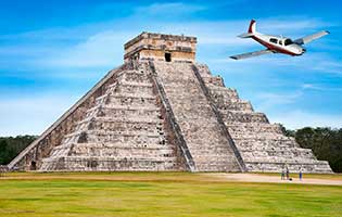 Tours en helicoptero en cancun Tour arqueologico aereo a Chichenitza ISla Mujeres privado charter tour aereo de lujo