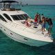 Tour en yate de lujo Sunseeker Manhathan de 64 pies en Cancun a Isla Mujeres con snorkel y barra libreTour en yate de lujo Sunseeker Manhathan de 64 pies en Cancun a Isla Mujeres con snorkel y barra libre